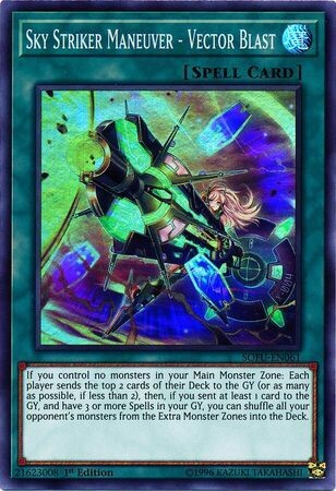 Sky Striker Maneuver - Vector Blast - SOFU-EN061 - Super Rare 1st Edition
Soul Fusion 1st Edition Singles