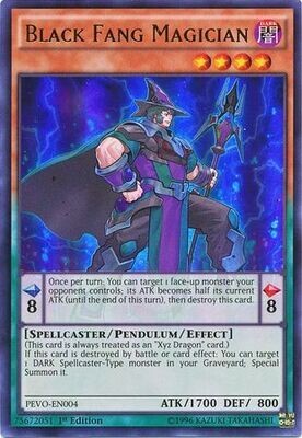 Black Fang Magician - PEVO-EN004 - Ultra Rare 1st Edition
Pendulum Evolution Singles