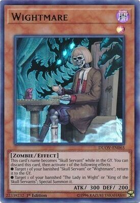 Wightmare - DUOV-EN065 - Ultra Rare 1st Edition
Duel Overload 1st Edition Singles