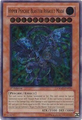 Ultimate Rare - Hyper Psychic Blaster/Assault Mode - CRMS-EN020 1st Edition
Crimson Crisis CRMS 1st Edition Singles