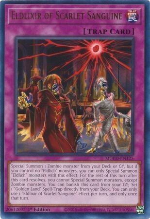 Eldlixir of Scarlet Sanguine - MGED-EN125 - Rare 1st Edition Maximum Gold El Dorado 1st Edition Singles