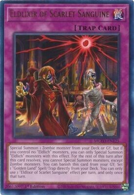 Eldlixir of Scarlet Sanguine - MGED-EN125 - Rare 1st Edition Maximum Gold El Dorado 1st Edition Singles