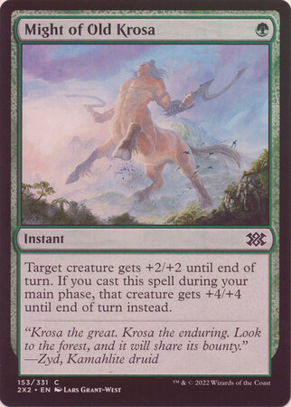 GA Might of Old Krosa 153/331 - Foil Double Masters 2022 Foil Singles