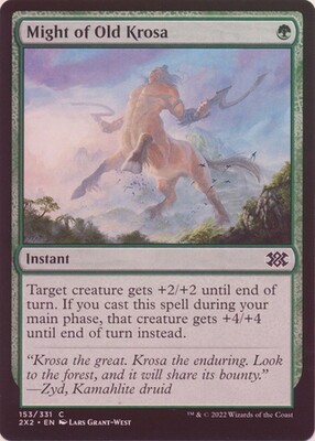 GA Might of Old Krosa 153/331 - Foil Double Masters 2022 Foil Singles