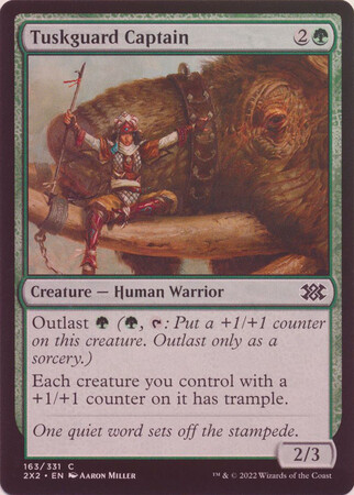 Tuskguard Captain 163/331 - Foil Double Masters 2022 Foil Singles