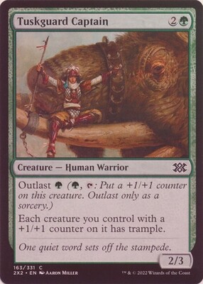Tuskguard Captain 163/331 - Foil Double Masters 2022 Foil Singles