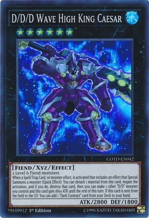 D/D/D Wave High King Caesar - COTD-EN042 - Super Rare 1st Edition Code of the Duelist 1st Edition Singles