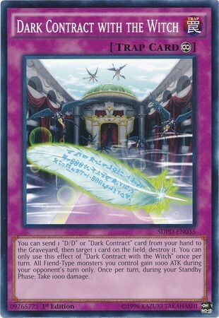 Dark Contract with the Witch - SDPD-EN035 - Common 1st Edition Structure Deck: Pendulum Domination Singles (espanol)
