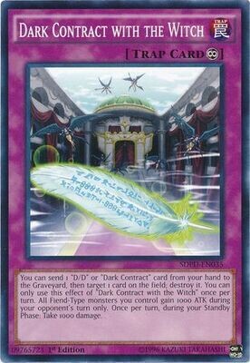 Dark Contract with the Witch - SDPD-EN035 - Common 1st Edition Structure Deck: Pendulum Domination Singles
