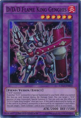 D/D/D Flame King Genghis - CT13-EN005 - Super Rare Limited Edition Yu-Gi-Oh! 2016 Mega-Tins [MP16] *Espanol*