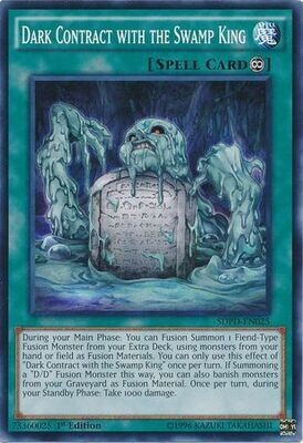Dark Contract with the Swamp King - SDPD-EN025 - Common 1st Edition
Structure Deck: Pendulum Domination Singles