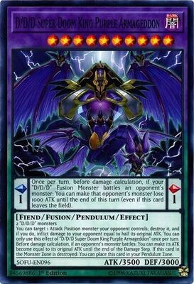 D/D/D Super Doom King Purple Armageddon - SOFU-EN096 - Common 1st Edition Soul Fusion 1st Edition Singles -español-