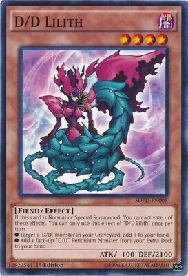 D/D Lilith - SDPD-EN008 - Common 1st Edition Structure Deck: Pendulum Domination Singles (espanol)
