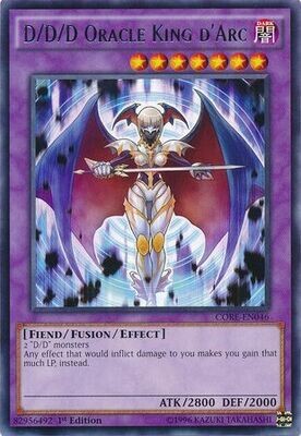 D/D/D Oracle King d&#39;Arc - CORE-EN046 - Rare 1st Edition Clash of Rebellions 1st Edition Singles