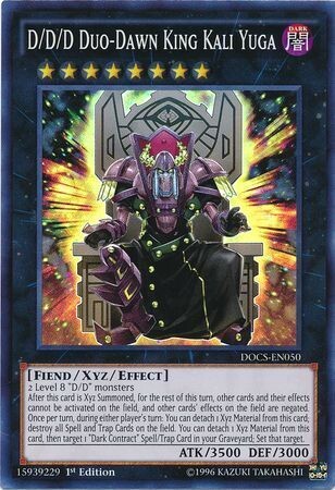 D/D/D Duo-Dawn King Kali Yuga - DOCS-EN050 - Super Rare 1st Edition Dimension of Chaos 1st Edition Singles *Espanol*
