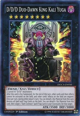 SH D/D/D Duo-Dawn King Kali Yuga - DOCS-EN050 - Super Rare 1st Edition Dimension of Chaos 1st Edition Singles