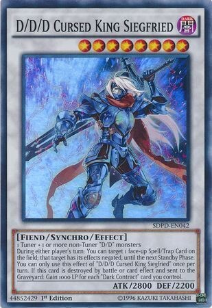 D/D/D Cursed King Siegfried - SDPD-EN042 - Super Rare 1st Edition Structure Deck: Pendulum Domination Singles