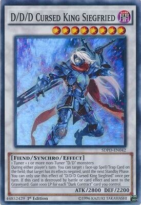 D/D/D Cursed King Siegfried - SDPD-EN042 - Super Rare 1st Edition Structure Deck: Pendulum Domination Singles