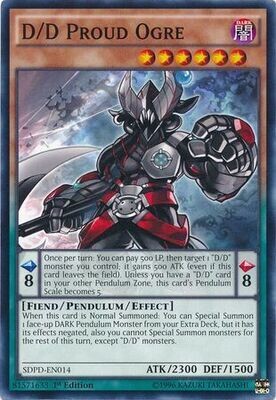 D/D Proud Ogre - SDPD-EN014 - Common 1st Edition Structure Deck: Pendulum Domination Singles (espanol)