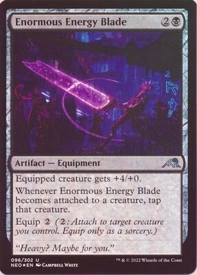 Enormous Energy Blade 096/302 - Foil Kamigawa Neon Dynasty Foil Singles