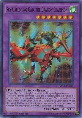 Sky Galloping Gaia the Dragon Champion - MIL1-EN010 - Super Rare 1st Edition
Millennium Pack 1st Edition Singles