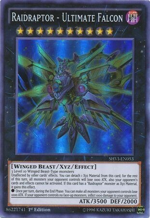 Raidraptor - Ultimate Falcon - SHVI-EN053 - Super Rare 1st Edition
Shining Victories 1st Edition Singles