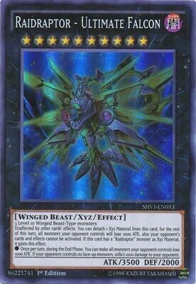 SH Raidraptor - Ultimate Falcon - SHVI-EN053 - Super Rare 1st Edition Shining Victories 1st Edition Singles