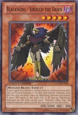 Blackwing - Sirocco the Dawn - GLD3-EN023 - Common Gold Series 3 (2010) [GLD3]