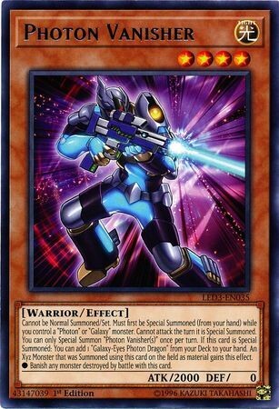 Photon Vanisher - LED3-EN035 - Rare 1st Edition Legendary Duelists: White Dragon Abyss Singles