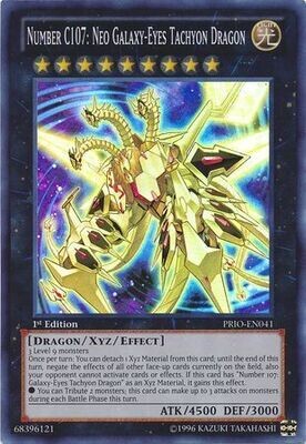 Number C107: Neo Galaxy-Eyes Tachyon Dragon - PRIO-EN041 - Super Rare 1st Edition
Primal Origin 1st Edition Singles
