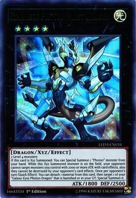 SH Starliege Photon Blast Dragon - LED3-EN034 - Ultra Rare 1st Edition Legendary Duelists: White Dragon Abyss Singles