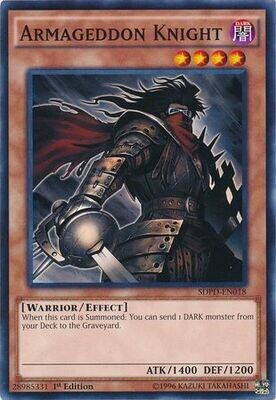 Armageddon Knight - SDPD-EN018 - Common 1st EditionStructure Deck: Pendulum Domination Singles *Español*