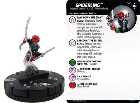 Spiderling #040 Secret Wars - Battleworld Marvel Heroclix
Marvel: Secret Wars - Battleworld Singles Sin Tarjeta
