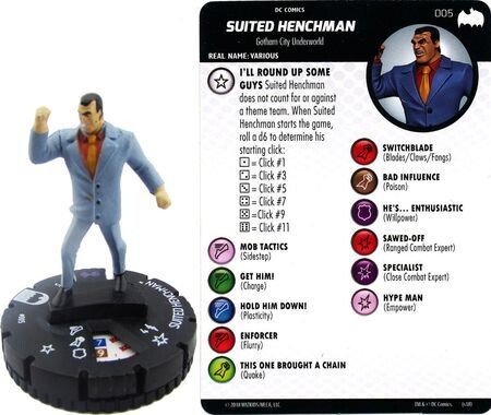 Suited Henchman #005 Batman The Animated Series DC Heroclix
DC: Batman The Animated Series Singles Sin Tarjeta