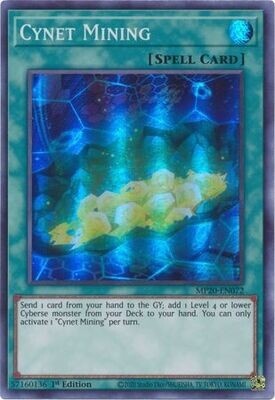 Cynet Mining - MP20-EN072 - Super Rare 1st Edition
2020 Mega-Tin: Lost Memories 1st Edition Singles