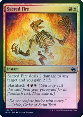 Sacred Fire 239/277 - Foil
Innistrad: Midnight Hunt Foil Singles