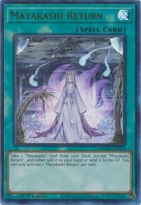 Mayakashi Return - MAMA-EN019 - Ultra Rare 1st Edition
Magnificent Mavens 1st Edition Singles