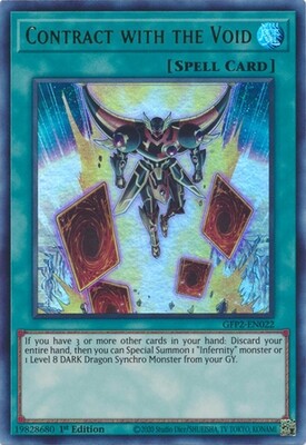 Contract with the Void - GFP2-EN022 - Ultra Rare 1st Edition Ghosts From The Past: The 2nd Haunting 1st Edition Singles