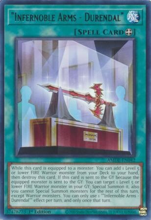 &quot;Infernoble Arms - Durendal&quot; - AMDE-EN042 - Rare 1st Edition Amazing Defenders 1st Edition Singles