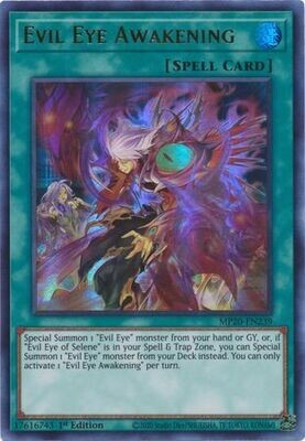 Evil Eye Awakening - MP20-EN239 - Ultra Rare 1st Edition 2020 Mega-Tin: Lost Memories 1st Edition Singles