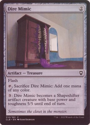 Dire Mimic 310/361 - Foil Commander Legends: Battle for Baldur&#39;s Gate Foil Singles