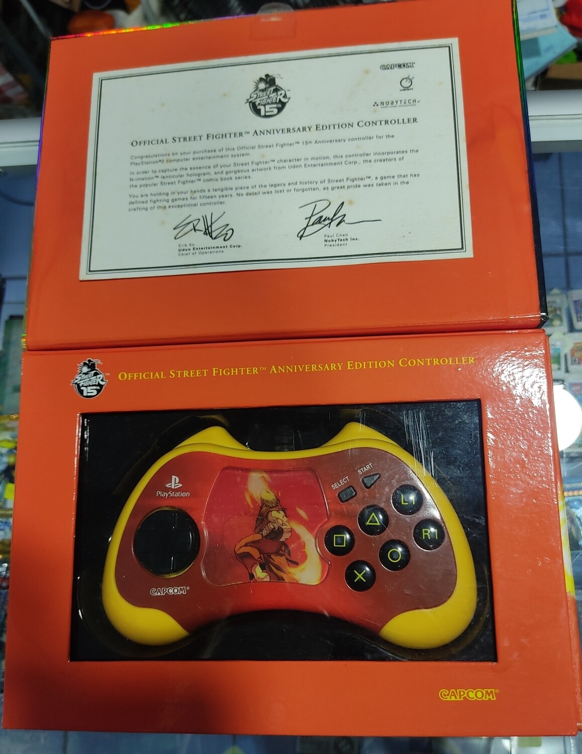 TS Oficial Street Fighter Anniversary Edition Controller Playstation 2 Control