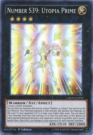 Number S39: Utopia Prime - CROS-EN094 - Super Rare 1st Edition
Crossed Souls 1st Edition Singles