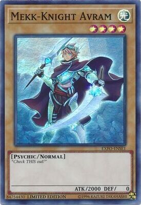 Mekk-Knight Avram - EXFO-ENSE1 - Super Rare Limited Edition Extreme Force [EXFO] 1st Edition Singles