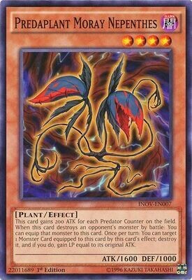 Predaplant Moray Nepenthes - INOV-EN007 - Common 1st Edition Invasion Vengeance 1st Edition Singles