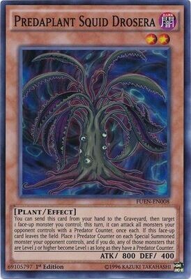 Predaplant Squid Drosera - FUEN-EN008 - Super Rare 1st Edition Fusion Enforcers 1st Edition Singles