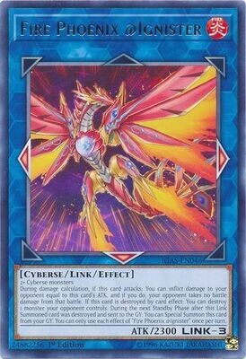 Fire Phoenix @Ignister - IGAS-EN046 - Rare 1st Edition Ignition Assault 1st Edition Singles