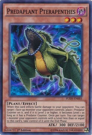 Predaplant Pterapenthes - FUEN-EN003 - Super Rare 1st Edition Fusion Enforcers 1st Edition Singles