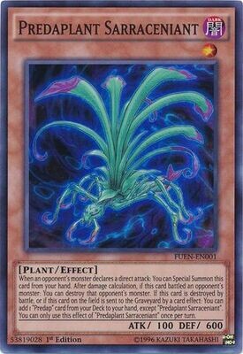 Predaplant Sarraceniant - FUEN-EN001 - Super Rare 1st Edition Fusion Enforcers 1st Edition Singles