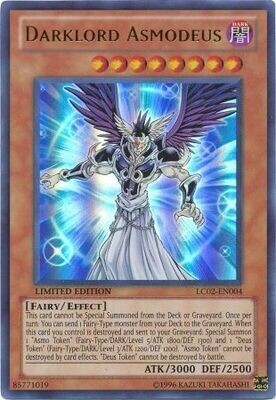 Darklord Asmodeus - LC02-EN004 - Ultra Rare Limited Edition Legendary Collection 2 1st Edition Singles